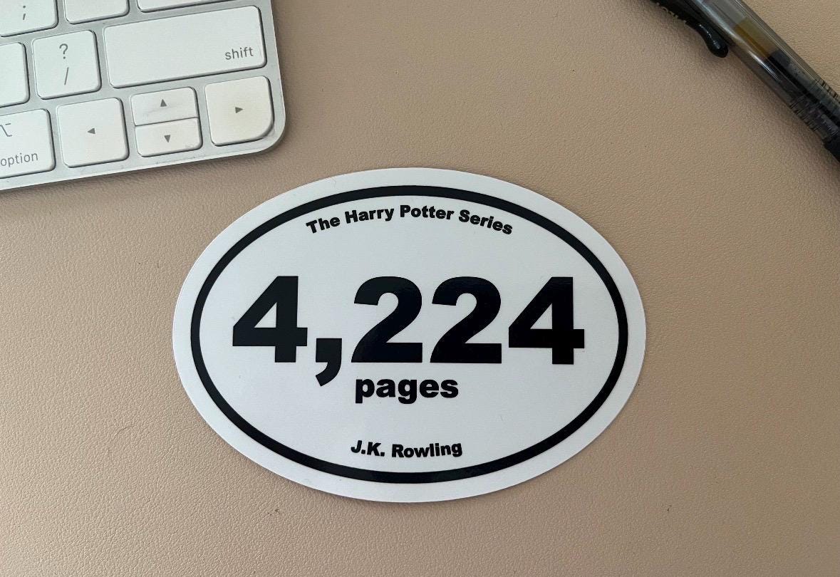 Choose Any 3 Book Marathon Stickers | Book Club Set