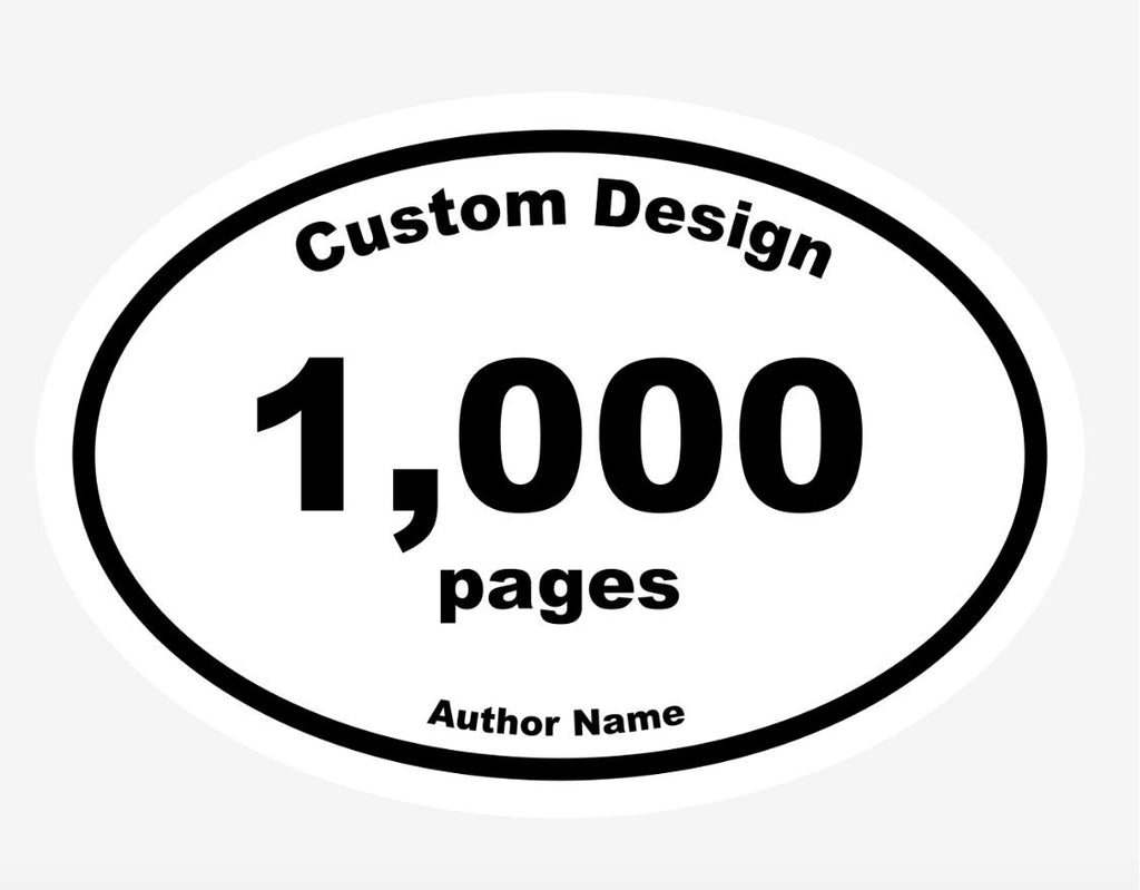 Bundle of 3 Custom Book Marathon Stickers | Book Club Set | Larger Sets Available