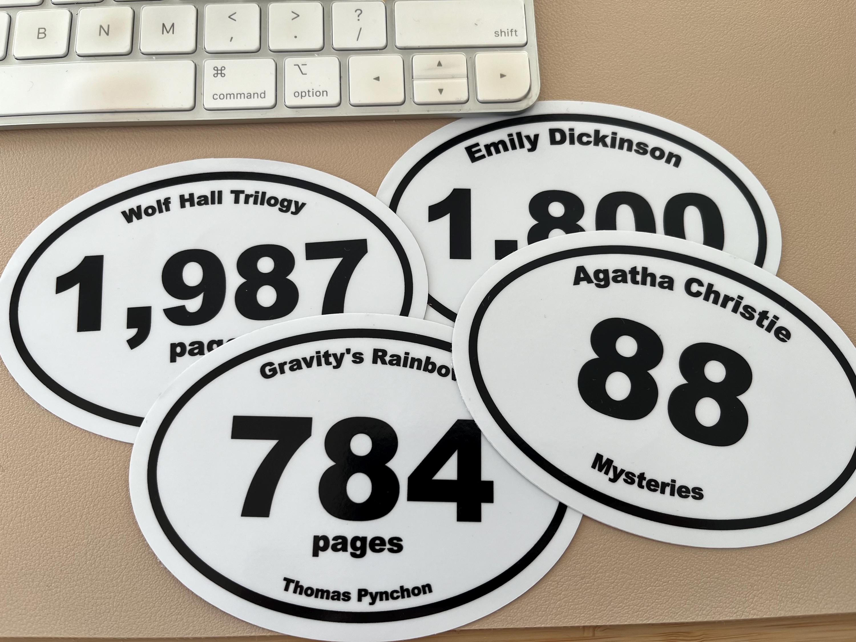Custom Book Marathon Sticker