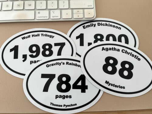 Custom Book Marathon Sticker