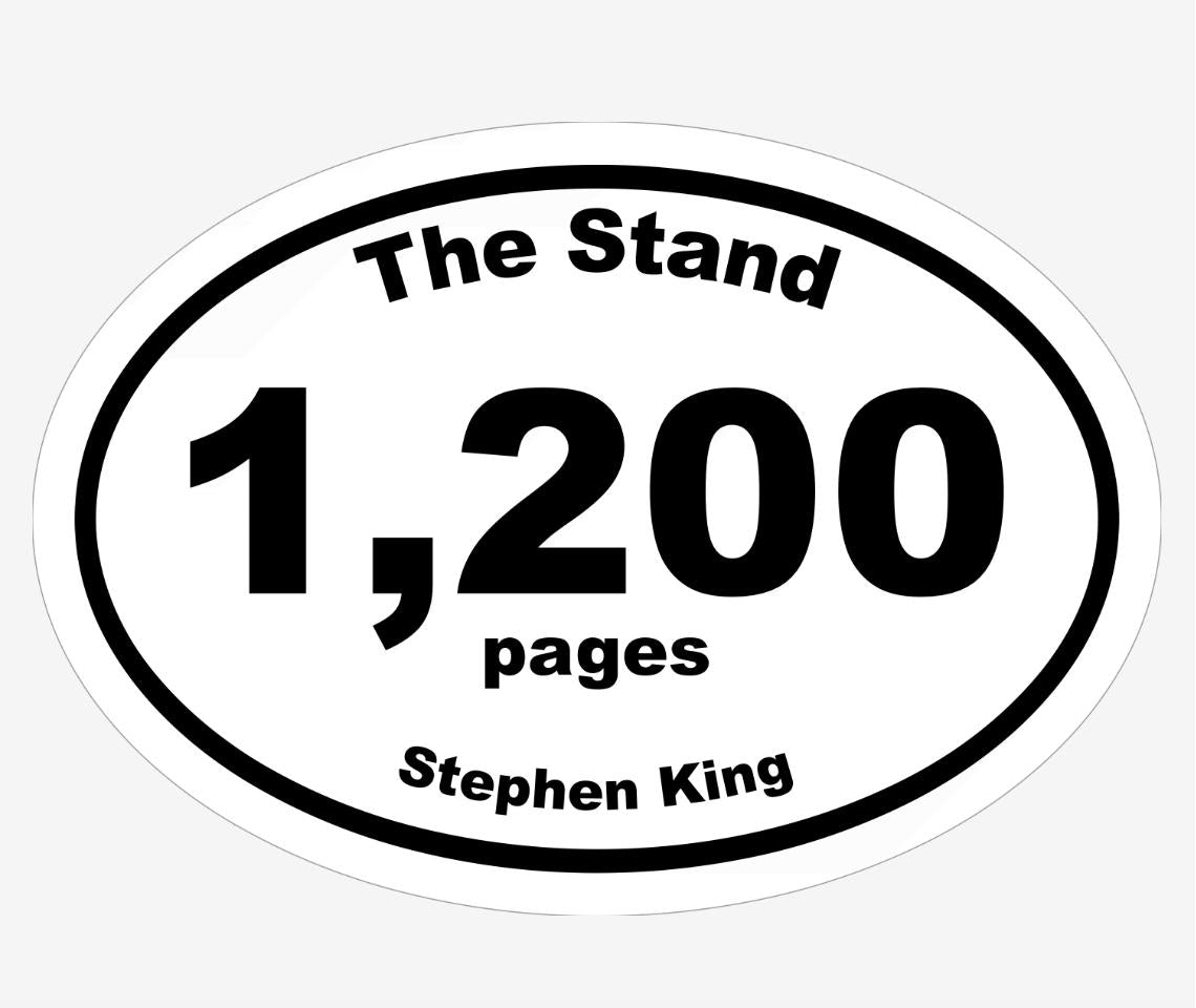 The Stand - Stephen King - Book Marathon Sticker - NOW AVAILABLE