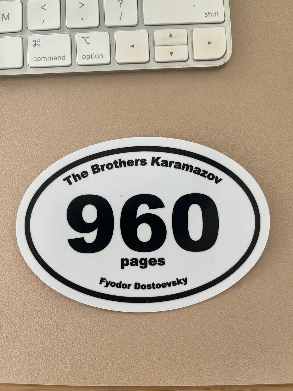 Brothers Karamazov Book Marathon Vinyl Sticker for Car, Laptops - NEW & IMPROVED