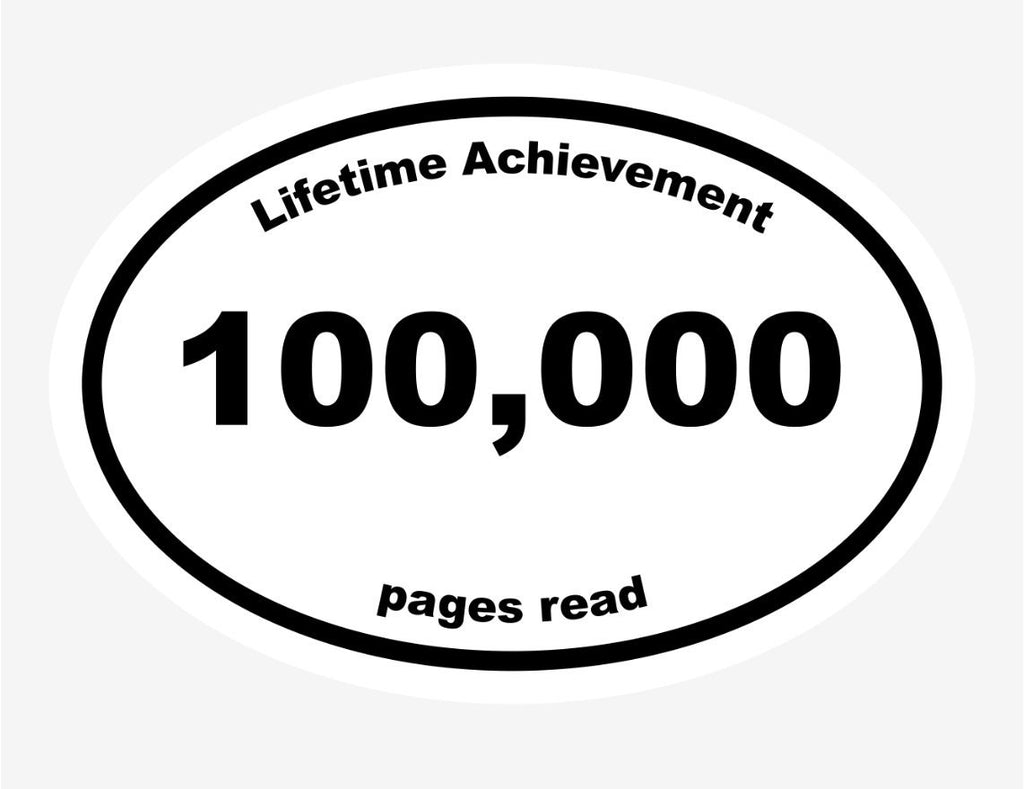 Custom Lifetime Achievement Book Marathon Vinyl Sticker